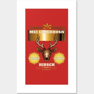 Mei lederhosn deer Posters and Art